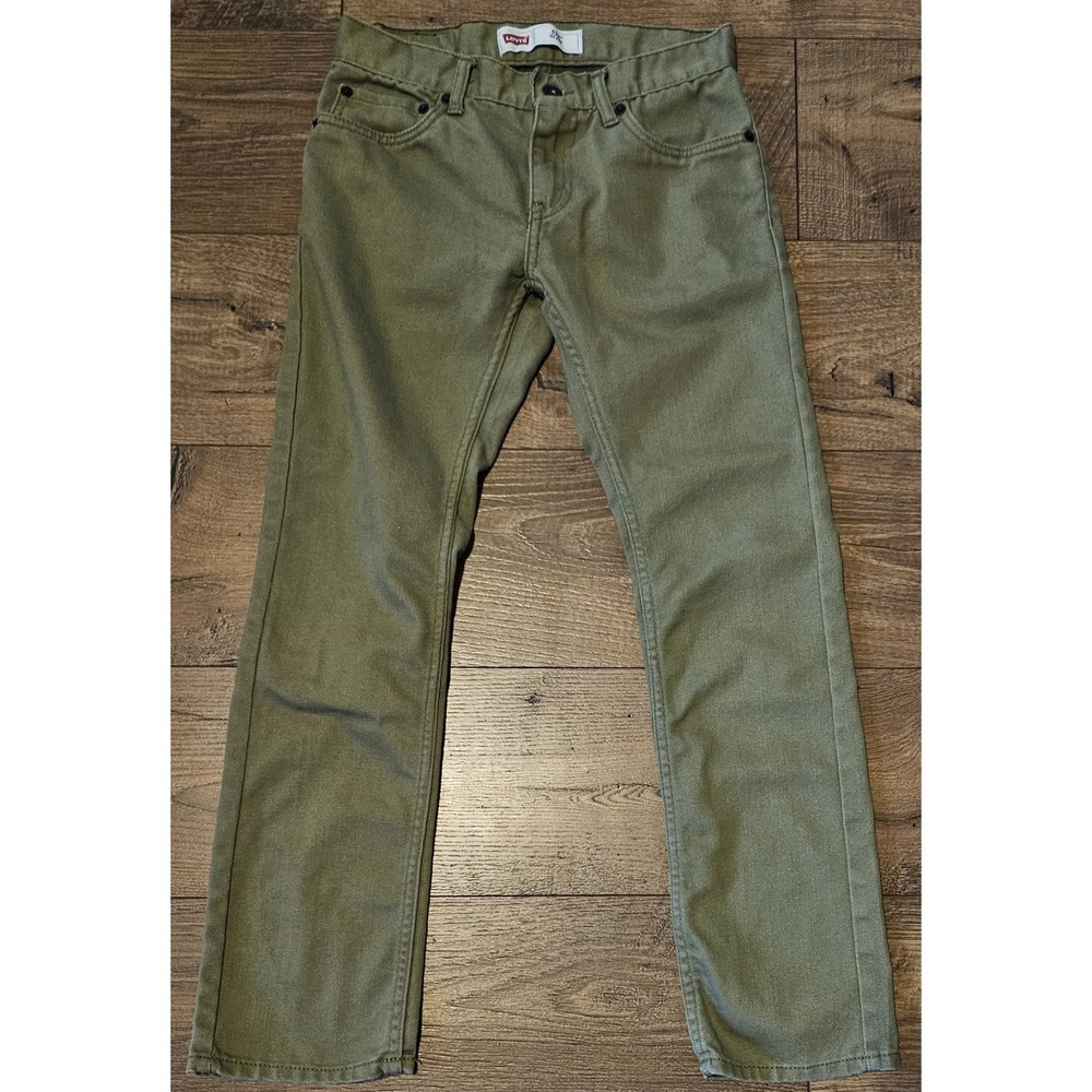 Levis 511 Slim Size 14 Regular W27xL27 Olive Green Actual (27x26)